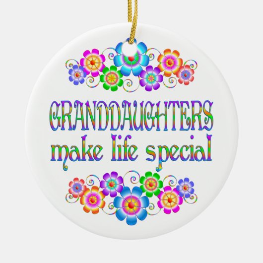 Grootdochters maken het leven speciaal keramisch ornament (Voorkant)