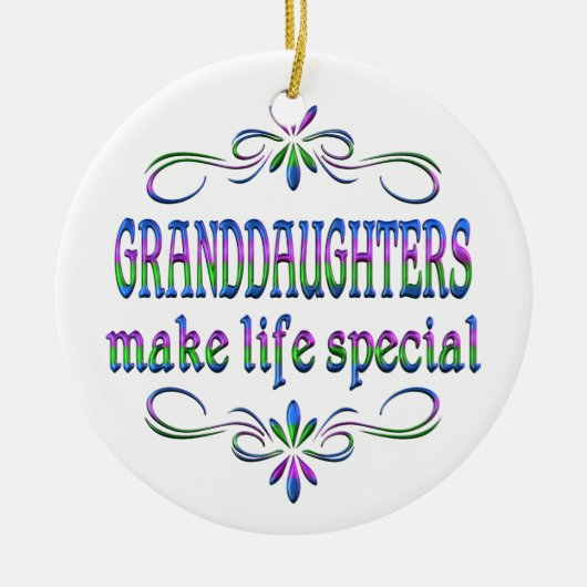 Grootdochters maken het leven speciaal keramisch ornament (Voorkant)