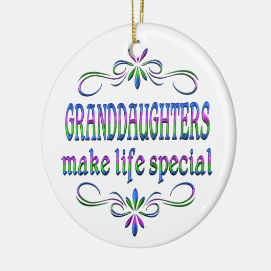 Grootdochters maken het leven speciaal keramisch ornament (Links)