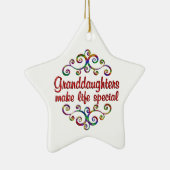 Grootdochters maken het leven speciaal keramisch ornament (Rechts)