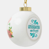 Grootdochters maken het leven speciaal keramische bal ornament (Links)