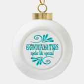 Grootdochters maken het leven speciaal keramische bal ornament (Voorkant)