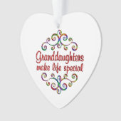 Grootdochters maken het leven speciaal ornament (voorkant)