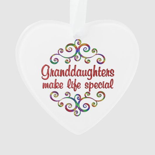 Grootdochters maken het leven speciaal ornament (achterkant)