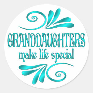 Grootdochters maken het leven speciaal ronde sticker