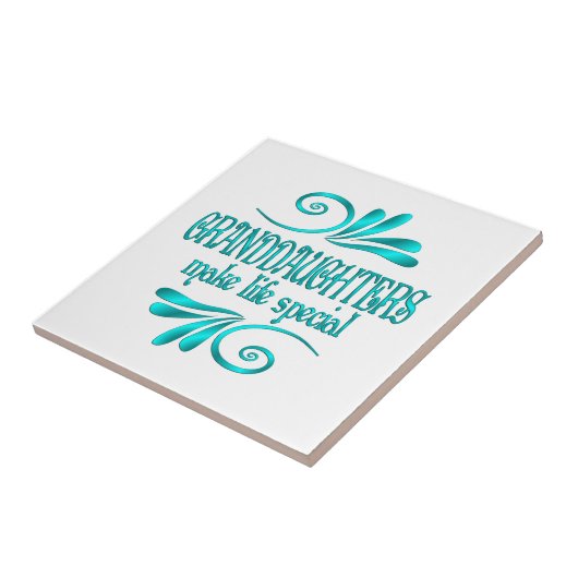 Grootdochters maken het leven speciaal tegeltje (Zijkant)