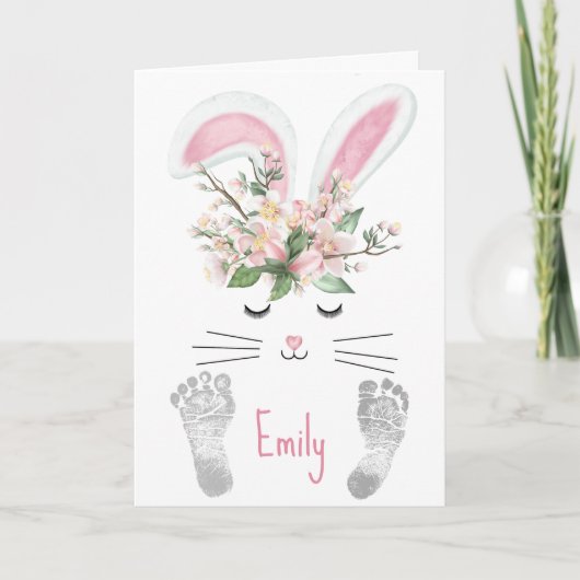 Grootdochters paasbunny feestdagen kaart (Voorkant)