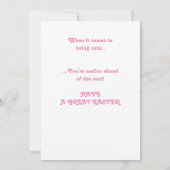 Grootdochters persoonlijke paaskaart. aankondiging (Achterkant)