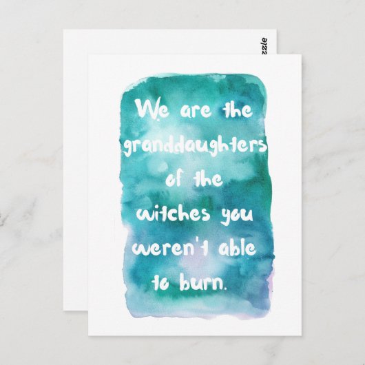 Grootdochters van het Briefkaart van de heksen (Voorkant / Achterkant)