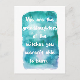 Grootdochters van het Briefkaart van de heksen