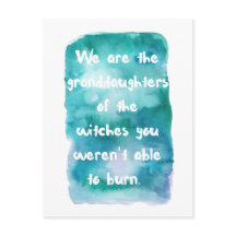 Grootdochters van het Briefkaart van de heksen