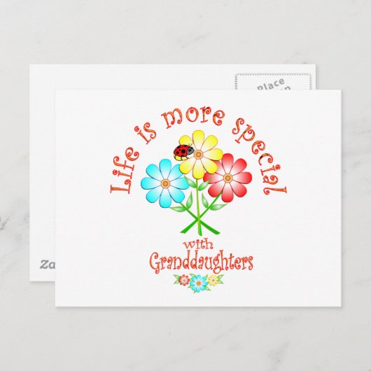 Grootdochters zijn speciaal briefkaart (Voorkant / Achterkant)