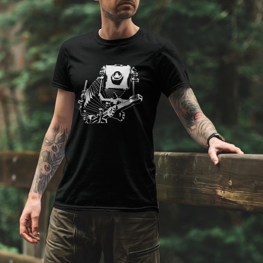grootformaat camera afbeelding t-shirt