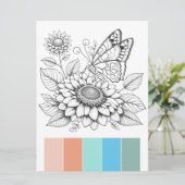 Grootformaat Kleurplaten Kaarten Kunsttherapie (Staand voorkant)