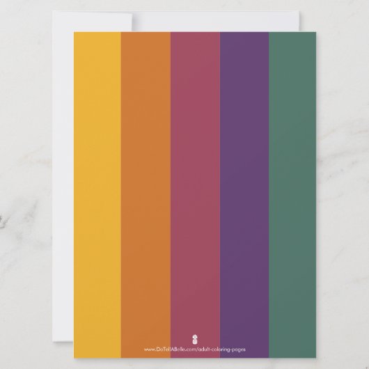 Grootformaat Vlinder Kleurplaten Kaarten Kunstther (Achterkant)