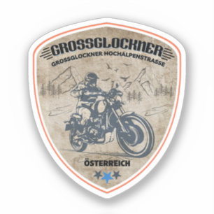 Grootglockner Hoge Alpenweg Oostenrijkse Alpen mot Sticker