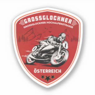 Grootglockner Hoge Alpenweg Oostenrijkse Alpen mot Sticker