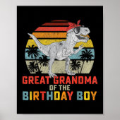 Grootgrootmoeder Dinosaur van de geboorte jongen Poster (Voorkant)