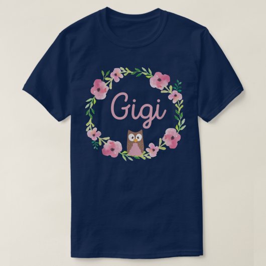 Grootgrootmoeder Gigi Zwangerschap Aankondiging Ba T-shirt (Design voorkant)