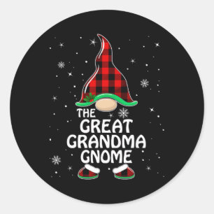 Grootgrootmoeder Gnome Buffalo Pset Matching Famil Ronde Sticker