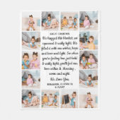 Grootgrootmoeder persoonlijke foto's 14 Collage Fleece Deken (Voorkant)