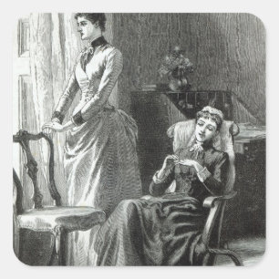 Grootgrootmoeder Severan van Leslie Keith Vierkante Sticker