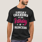 Grootgrootmoeder van de dag van de dag van de prin t-shirt (Voorkant)