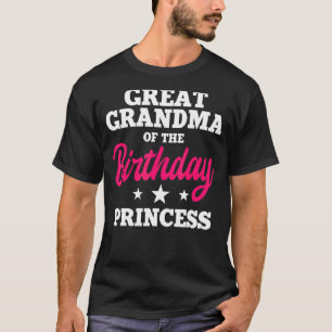 Grootgrootmoeder van de dag van de dag van de prin t-shirt