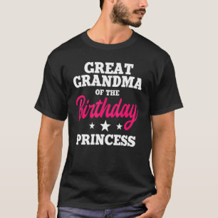 Grootgrootmoeder van de dag van de dag van de prin t-shirt