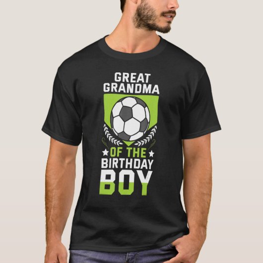 Grootgrootmoeder van de voetbalmeester van de Voet T-shirt (Voorkant)