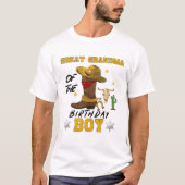 Grootgrootmoeder van het Birthday Boy Theme Cowboy T-shirt (Voorkant)