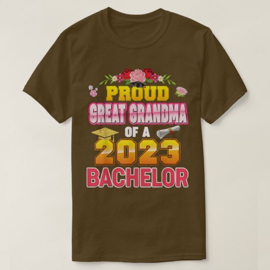 Grootgrootmoeder van klasse 2023 (bachelor) t-shirt (Design voorkant)