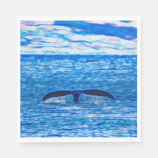 Groothandel Deep Blue Ocean Servetten (Voorkant)