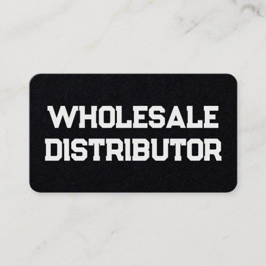 Groothandel distributeur Premium QR Visitekaartje (Voorkant)