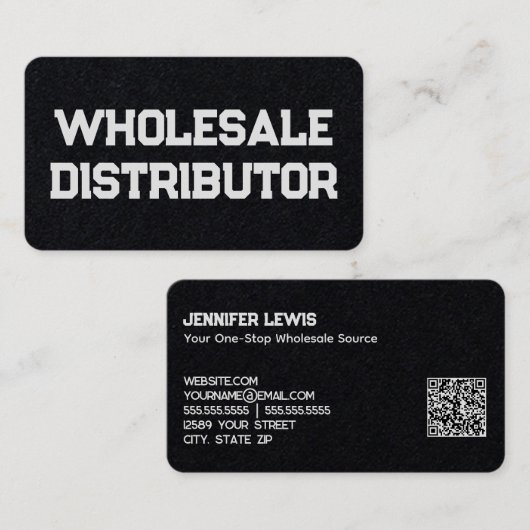 Groothandel distributeur Premium QR Visitekaartje (Voorkant / Achterkant)