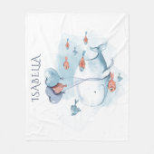 Groothandel en visvangst op maat fleece deken (Voorkant)