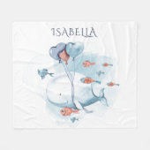 Groothandel en visvangst op maat fleece deken (Voorkant (Horizontaal))