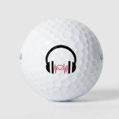 Groothandel Grappige Muziek T-shirts Golfballen (Voorkant)