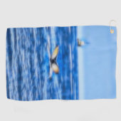 Groothandel in de Noordzee met de Blauwe Oceaan Golfhanddoek (Horizontaal)