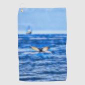 Groothandel in de Noordzee met de Blauwe Oceaan Golfhanddoek (Voorkant)