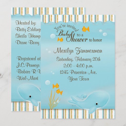 Groothandel in grote Baby showers Kaart (Voorkant / Achterkant)