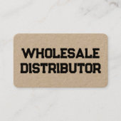 Groothandel Kraft Visitekaartje (Voorkant)