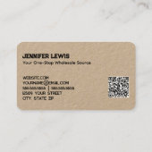 Groothandel Kraft Visitekaartje (Achterkant)