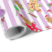 Groothandel, Snoep voor kerstmis Cadeaupapier (Rol Hoek)