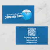 Groothandel visgerei uitrusting visser winkel visitekaartje (Voorkant / Achterkant)