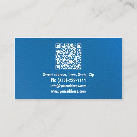 Groothandel visgerei uitrusting visser winkel visitekaartje (Achterkant)