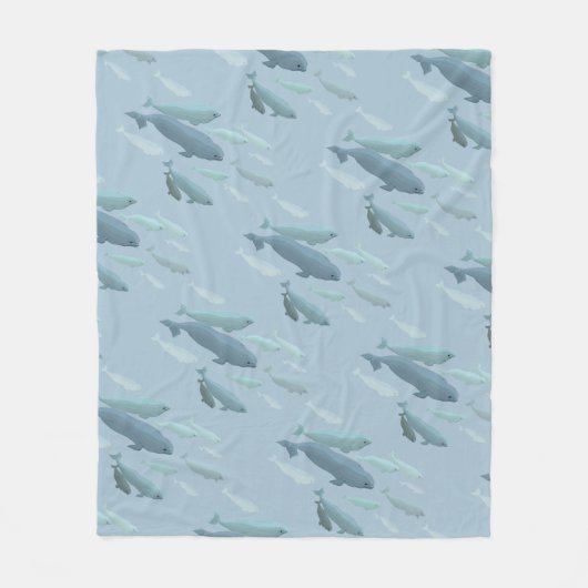 Groothandelaar Beluga Whale Art Fleece Blankets (Voorkant)