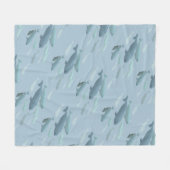 Groothandelaar Beluga Whale Art Fleece Blankets (Voorkant (Horizontaal))