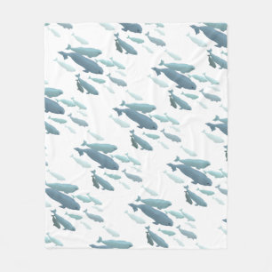 Groothandelaar Beluga Whale Art Fleece Blankets