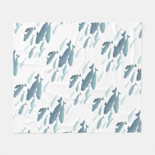 Groothandelaar Beluga Whale Art Fleece Blankets (Voorkant (Horizontaal))